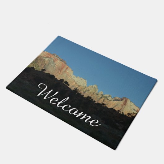 Morning Red Rocks in Zion National Park Deurmat (Schuin)