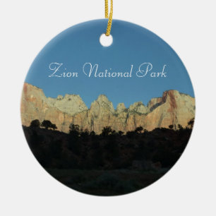 Morning Red Rocks in Zion National Park Keramisch Ornament