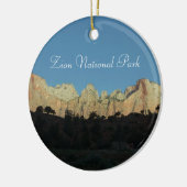 Morning Red Rocks in Zion National Park Keramisch Ornament (Links)