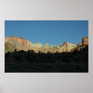 Morning Red Rocks in Zion National Park Poster