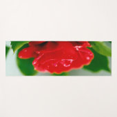 Morning red Rose bedekt met dauwdruppels Yogamat (Voorkant (horizontaal))