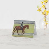 Morning Ride Horse Art Note Kaart (Gele Bloem)
