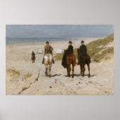 Morning Ride op het strand - Anton Mauve Poster (Voorkant)