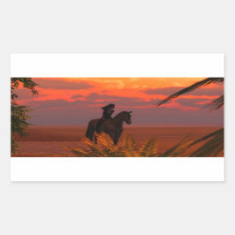 Morning Ride Rechthoekige Sticker