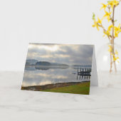 Morning River Mist Notecard Kaart (Gele Bloem)