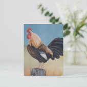 Morning Rooster Art Reproduction Briefkaart (Staand voorkant)