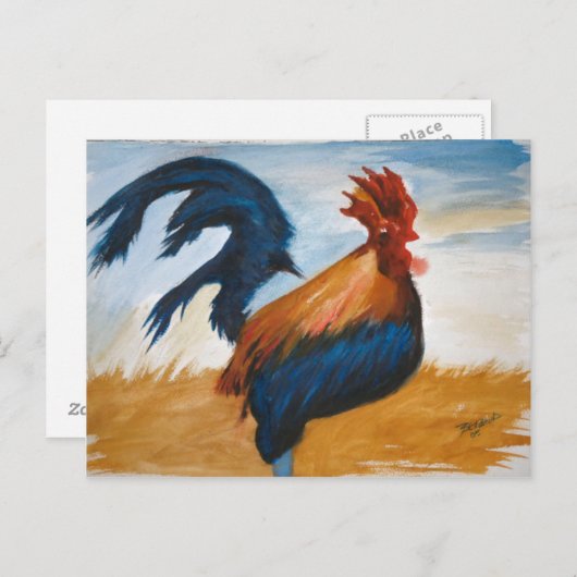 Morning Rooster Briefkaart (Voorkant / Achterkant)