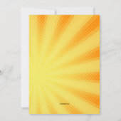 Morning Rooster Invitation Kaart (Achterkant)