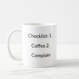 Morning Routine Coffee Checklist Mok