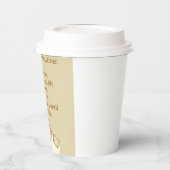 Morning Routine Coffee Mok | Grappige cafeïne afha Papieren Bekers (Links)