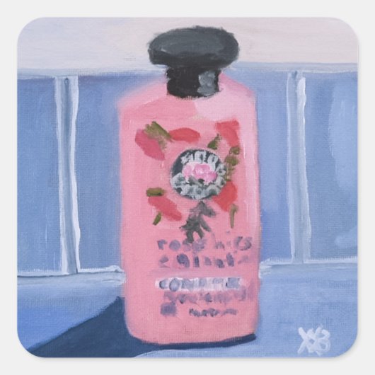 Morning Routine Vierkante Sticker (Voorkant)