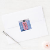 Morning Routine Vierkante Sticker (Envelop)