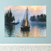 Morning Sail Canvas Afdruk (Insitu (Houten vloer))