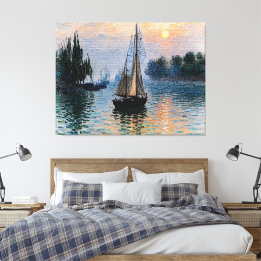 Morning Sail Canvas Afdruk (Insitu (Slaapkamer))