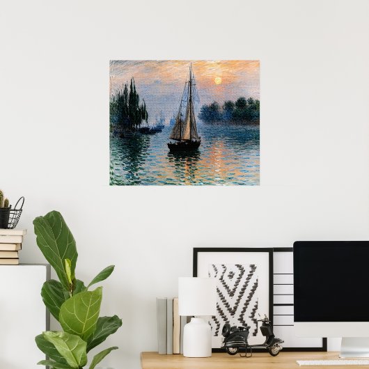 Morning Sail Poster (Thuiskantoor)