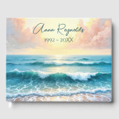 Morning Seascape For Memorial Service Gastenboek (Voorkant)