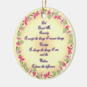 Morning Serenity Prayer   Keramisch Ornament (Links)