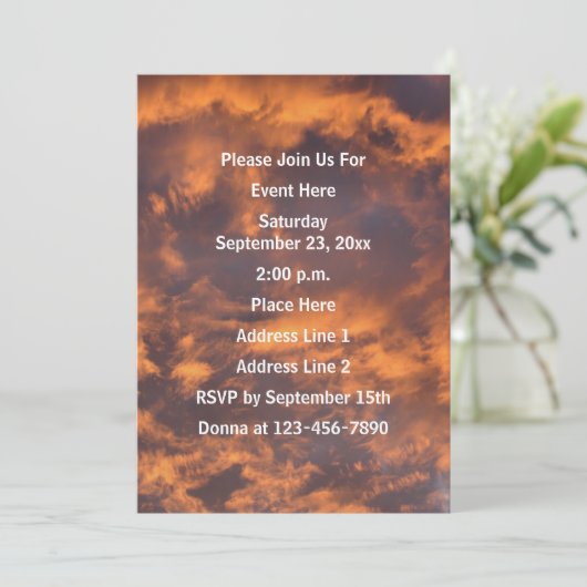 Morning Sky en Clouds Natuur Kaart (Staand voorkant)