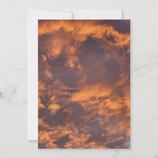Morning Sky en Clouds Natuur Kaart (Achterkant)