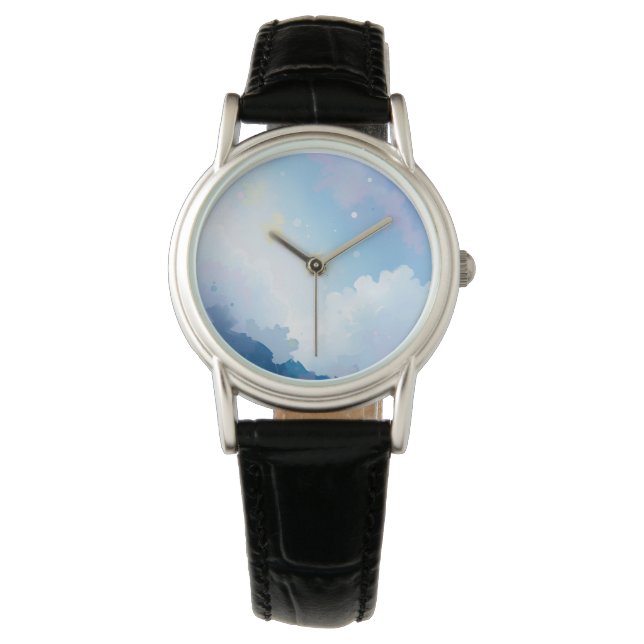 Morning Sky etherische pols Horloge (Voorkant)