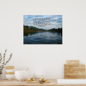 Morning Sky & Lake Psalms 5:11,12 Print (Keuken)