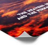 Morning Sky Psalm 19:1 Inspirerend Poster (Hoek)
