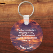 Morning Sky Psalm 19:1 Inspirerend Sleutelhanger (Achterkant)
