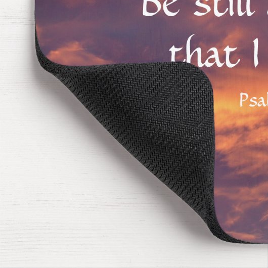 Morning Sky Psalm 46:10 Inspirerend Muismat (Hoek)