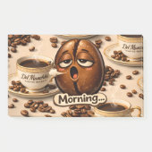 Morning, sleepy coffee bean funny relatable post post-it® notes (Voorkant)