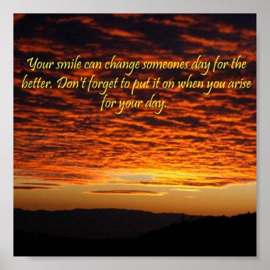 Morning Smile Poster (Voorkant)