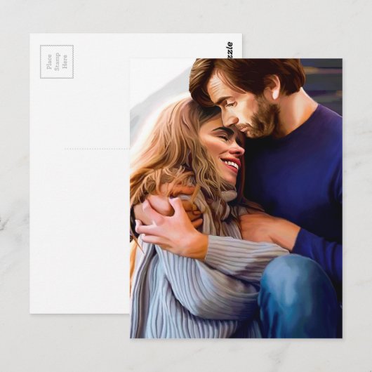 Morning Snuggle Briefkaart (Voorkant / Achterkant)