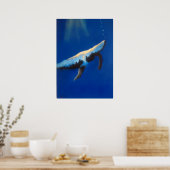 Morning Song Humpback Whale Underwater Poster (Keuken)