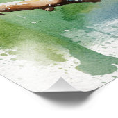 Morning Song robin vogel schilderij muurkunst Foto Afdruk (Hoek)