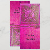 MORNING STAR, antieke roze paars Kaart (Voorkant / Achterkant)