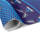 Morning Star (blauw) Cadeaupapier (Rol Hoek)