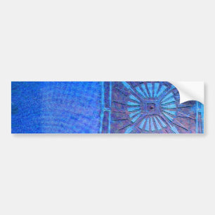 MORNING STAR Blue, Monogram Bumpersticker