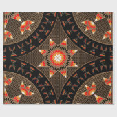 Morning Star (bruin) Cadeaupapier (Vlak)