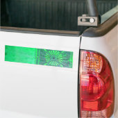 MORNING STAR lichtgroen monogram Bumpersticker (Op Truck)