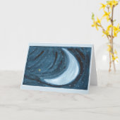 Morning Star Moon-wenskaart Kaart (Gele Bloem)