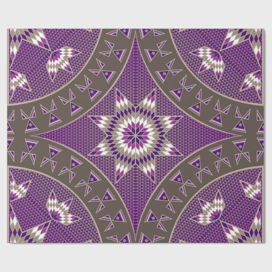 Morning Star (Paarse) Cadeaupapier (Vlak)