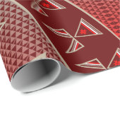 Morning Star (rood) Cadeaupapier (Rol Hoek)