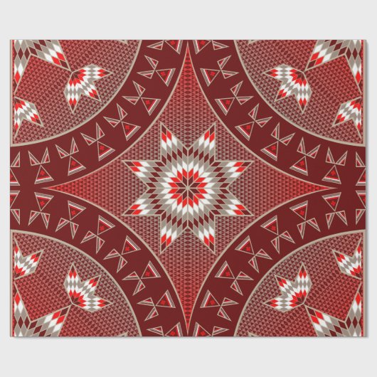 Morning Star (rood) Cadeaupapier (Vlak)