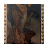 Morning Star van Alphonse Mucha Tegeltje (Voorkant)
