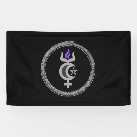 Morning Star Wicca Sigil Banner (Horizontaal)