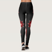 Morning Stars (rood) Leggings (Achterkant)