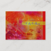 Morning Sun, Abstracte sjabloon Visitekaartje (Voorkant)