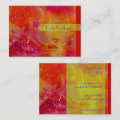 Morning Sun, Abstracte sjabloon Visitekaartje (Voorkant / Achterkant)