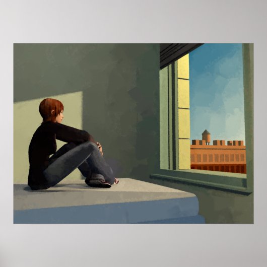 Morning sun efecto pintura poster (Voorkant)