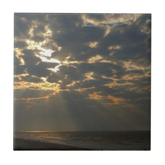 Morning Sun en Ocean Tegeltje (Voorkant)