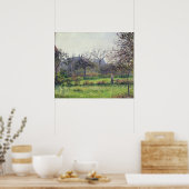 Morning Sun, herfst, Eragny, 1897 Poster (Keuken)